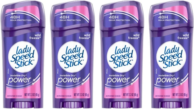 Lady Speed Stick Wild Freesia - Antiperspirant Dames - 4-pack, Stift, Langdurige Bescherming