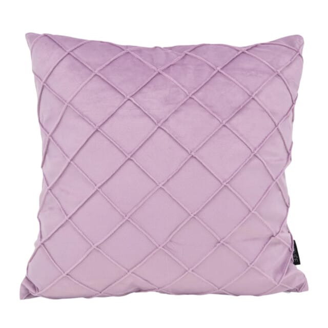 NOVÉE Sierkussen velvet cross lila | 45x45 cm | velvet/polyester