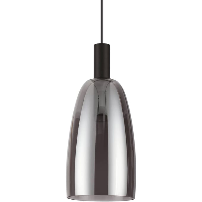 Ideal Lux Coco hanglamp zwart-rookgrijs Ø 14cm