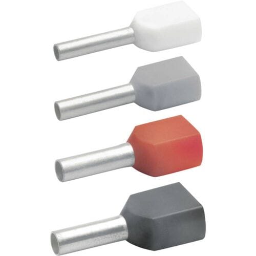 Klauke 87110 Dubbele adereindhulzen 1 mm² Rood 1000 stuk(s)