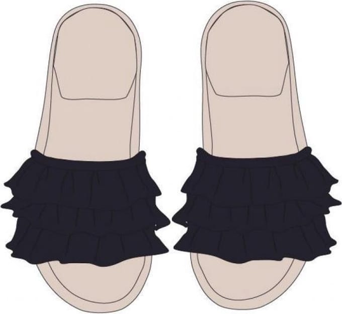 Lords & Lilies Pantoffels Antraciet Grijs 37-38