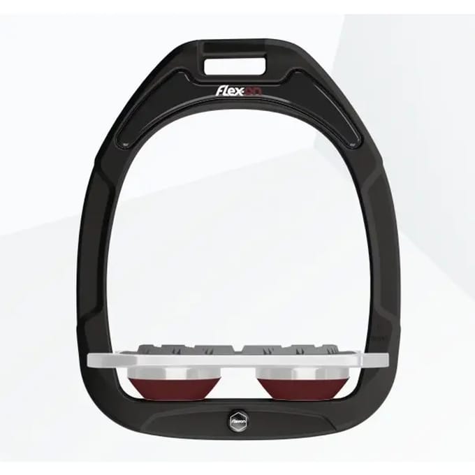 Platte Grip Zwart/Grijs/Bordeaux Stirrup Flex-On Green Composite