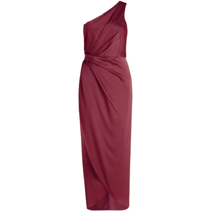 Cocktailjurk met one shoulder-band