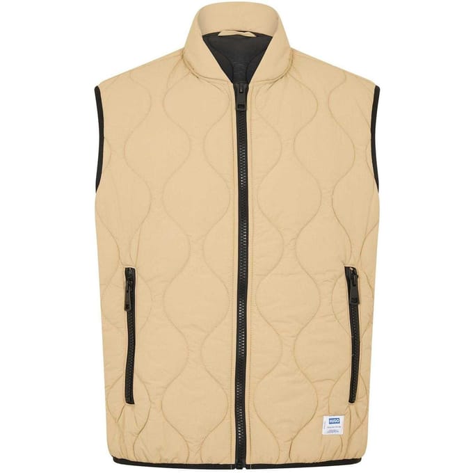 Hugo Heren mouwloos gilet (Medium Beige)