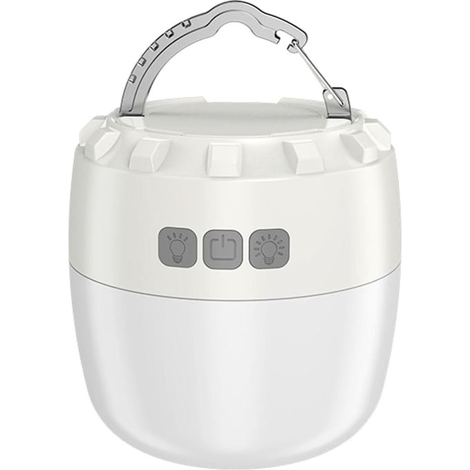 LED-kampeerlamp Multifunctionele kampeerlantaarn Draagbare tentlamp USB oplaadbaar en waterdicht beige
