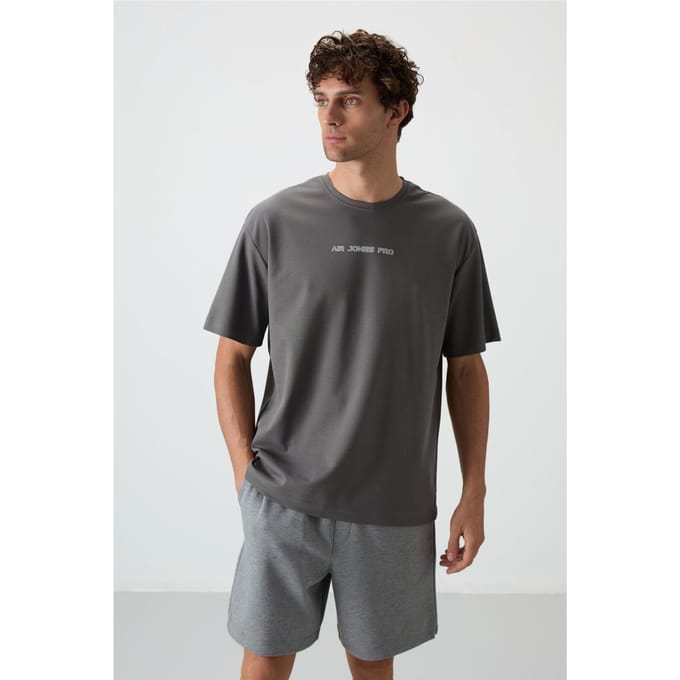 Oversized Geprinte Crew Neck T-shirt