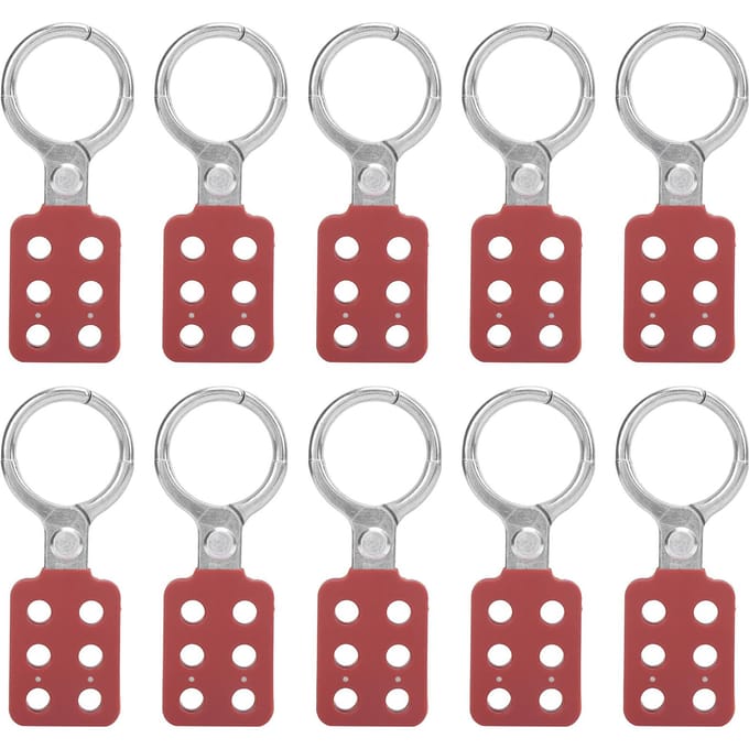 10 stuks Lockout Hasp 38mm1.5in 6 Gaten Aluminium Isolatie voor Brandbare Explosieve Plaatsen brown