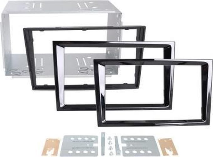 2-DIN frame Opel Corsa /Astra H met/zonder knick Piano Zwart