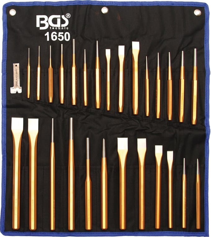 BGS beitel- en doorslagset 28-delig - 1650