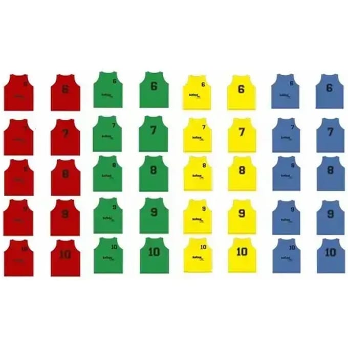 Set van 5 kazuifels genummerd van 6 tot 10 Softee