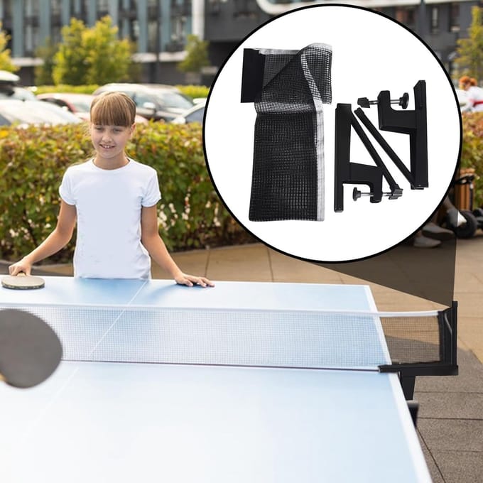 Tafeltennis Net - Sport Net - Training Spel - Verstelbare Klemmen - 1.5 Meter - Zwart