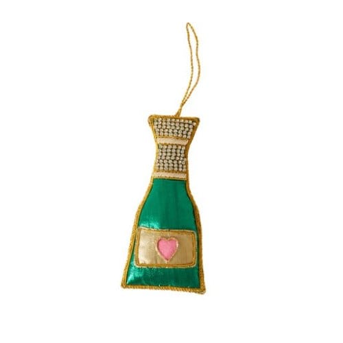 Rice kerst - kerstboomhanger champagne