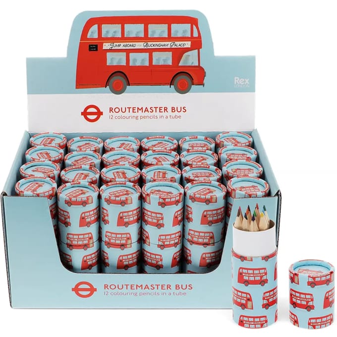 Kleurpotloodtubus Rex London Routemaster Bus