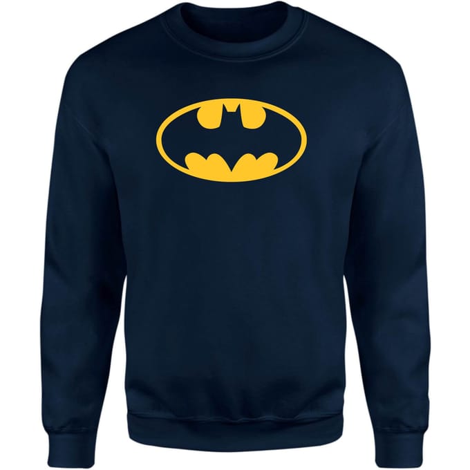 Justice League Batman Logo Sweatshirt - Navy - S
