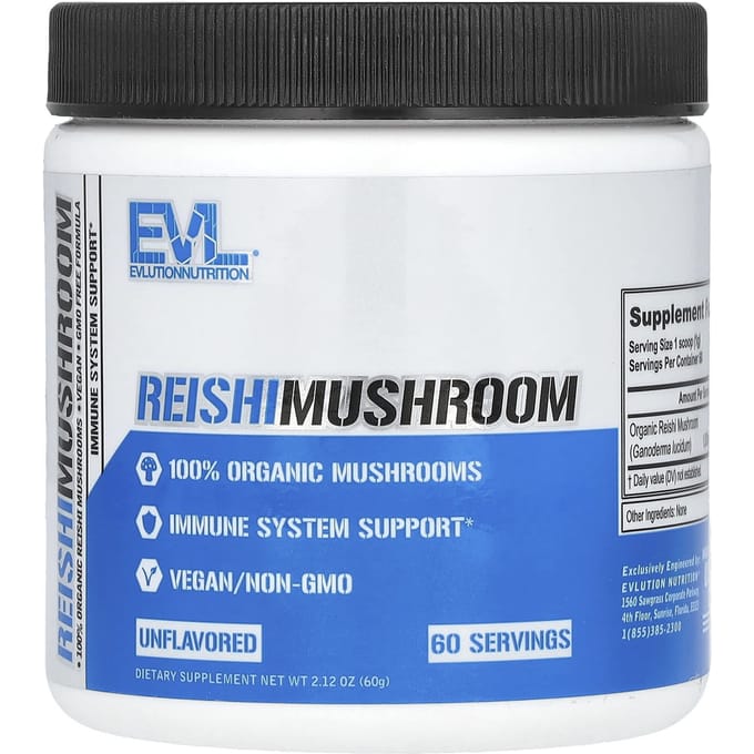 Reishi Paddenstoel, Ongezoet, 60G(2.12Oz)