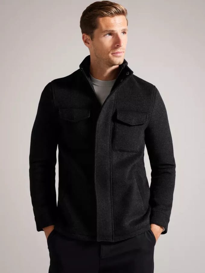 Ted Baker - MMO-KNOWL - Funnel neck field jacket maat 5