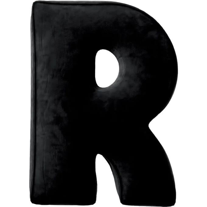 Kussen letter r Yellow Tipi Posh Velvet
