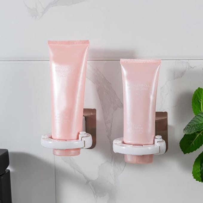 Flessendispenser - Hangend rek - Wandmontage douchegel fles - Zeeppomp - Shampoo Haak houder - Wit