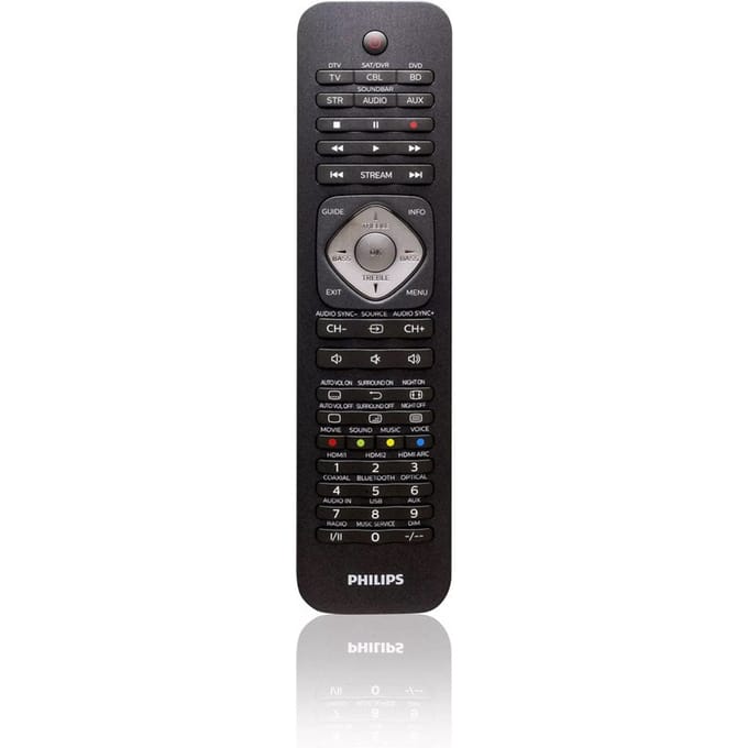 Philips Universele Afstandsbediening SRP5016/10 - 6-in-1 - Lerende Toetsen - Zwart