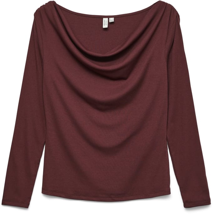 VERO MODA - VMICE L/S ROUCHING TOP JRS BTQ SP - Dames - Blouses