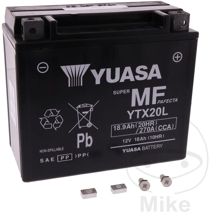 Batterij motor zonder onderhoud geactiveerd Yuasa YTX20LFA