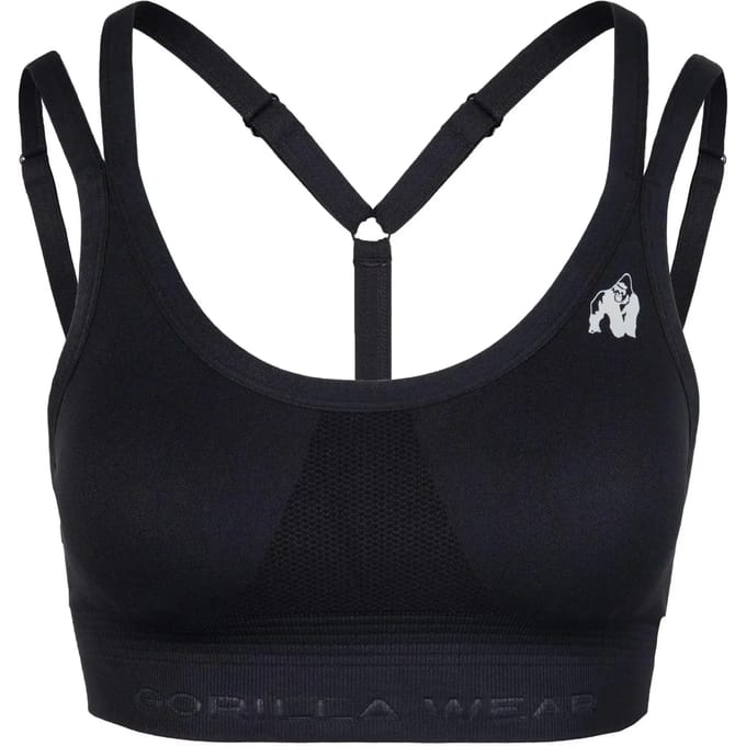 Gorilla Wear Whitney Seamless Sportbeha - Zwart - M/L
