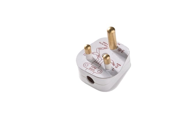 Martin Kaiser Type M BS 546 Geaarde haakse stekker Wit - 854/ws [25 stuks]