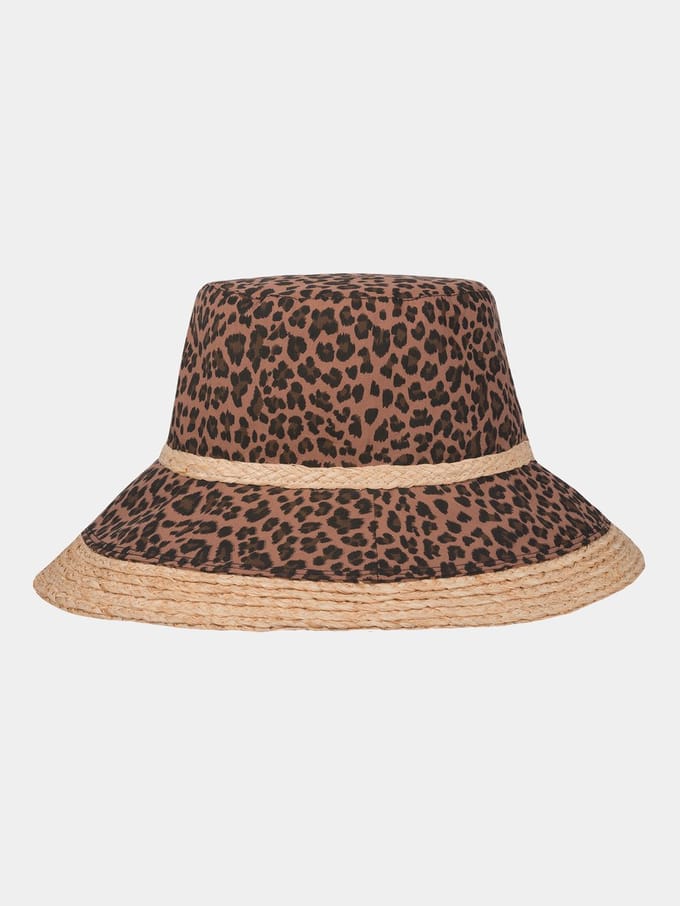 Charlie - Polyester strandhoed - Luipaard