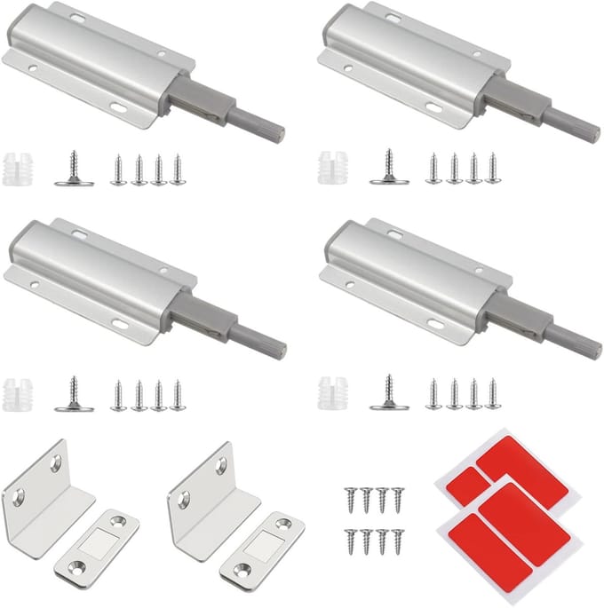 4 Stuks Push-Pull Magneetsluitingen voor Deuren en Kasten
