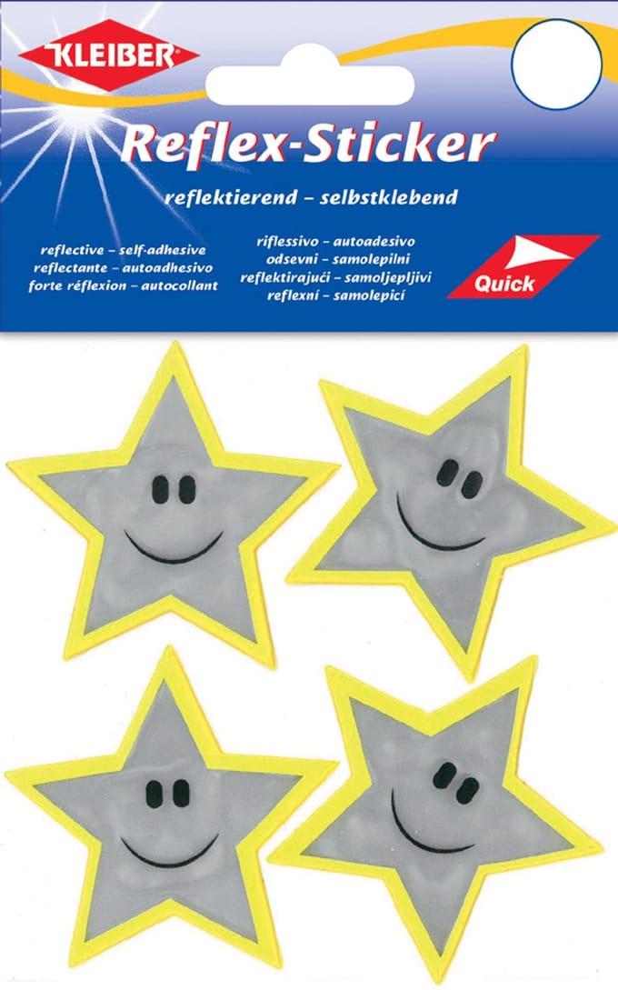 Reflectiestickers 'Sterren', zilver