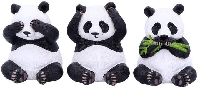 Nemesis Now - Three Wise Pandas Beeldjes/figuren - Multicolours