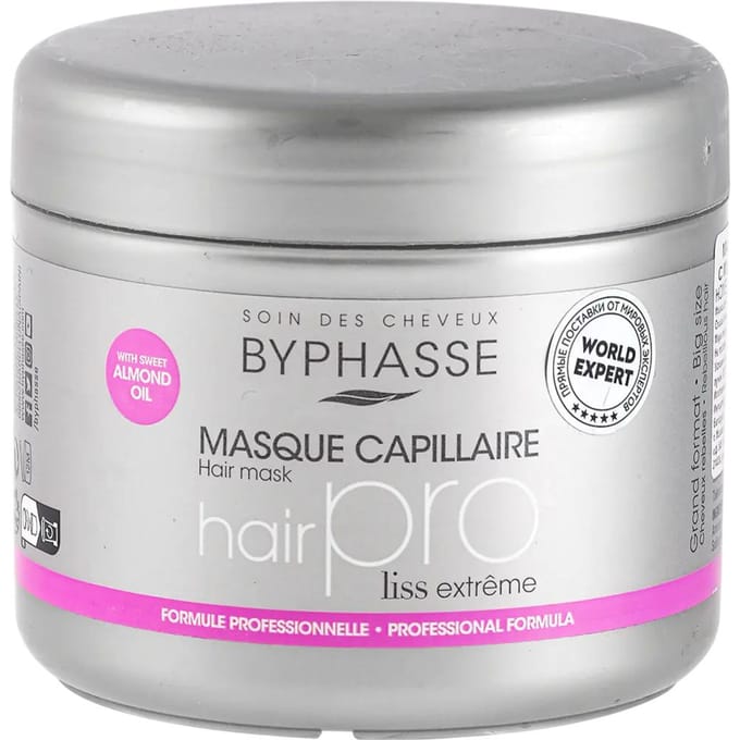 Byphasse, Pro Liss, Masque Crème Traitement Capillaire, 500 ml