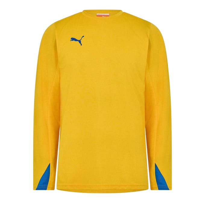 Puma Heren Team Shirt Met Lange Mouwen (Geel)