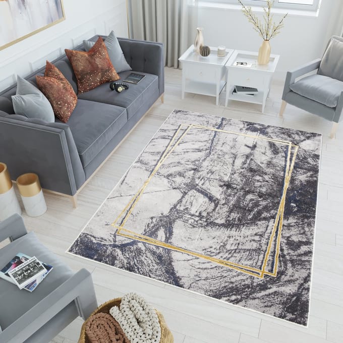 Tapiso Shine Vloerkleed Modern Abstract Design Tapijt Maat- 140x200