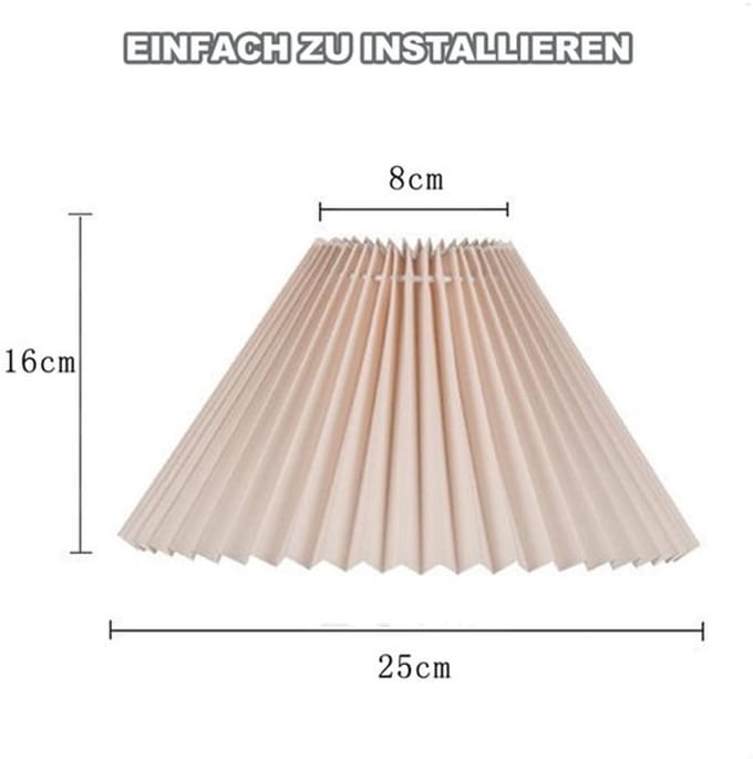 By shayne - Geplooide Lampenkap - Lampenkap voor Tafel
