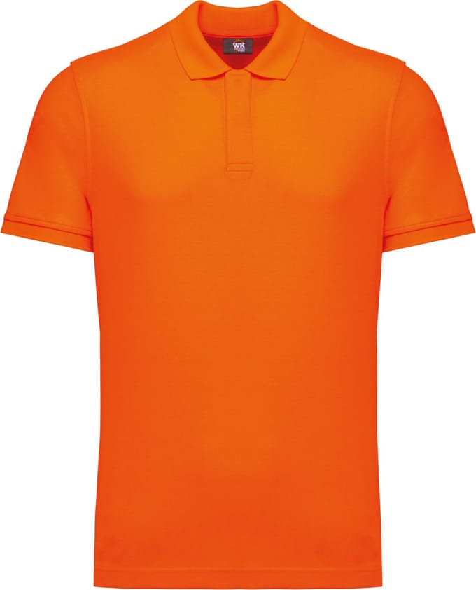 WK. Designed To Work Duurzame uniseks polo katoen/polyester WK208 - Fluorescent Orange - M
