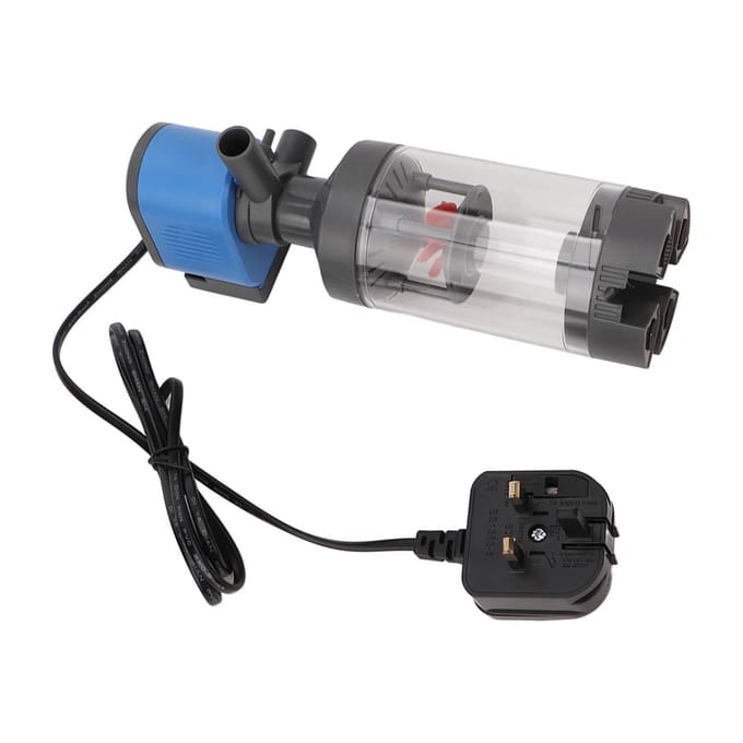 Aquarium Intern Filter Visuitwerpselen Reiniging Zuurstofverhoging Stil Multifunctioneel 5 in 1 Vis gray