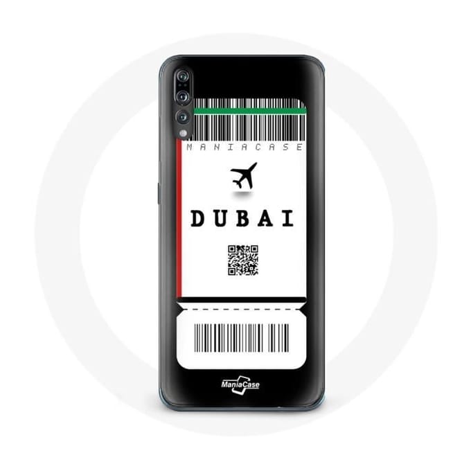 Coque - Huawei - P20 - Billet d'avion Dubai - Souple - Protection Synthétique