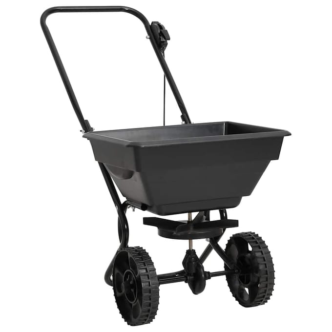 vidaXL - Strooiwagen - duwmodel - 15 - L - 80x46x75 - cm - PVC - en - staal