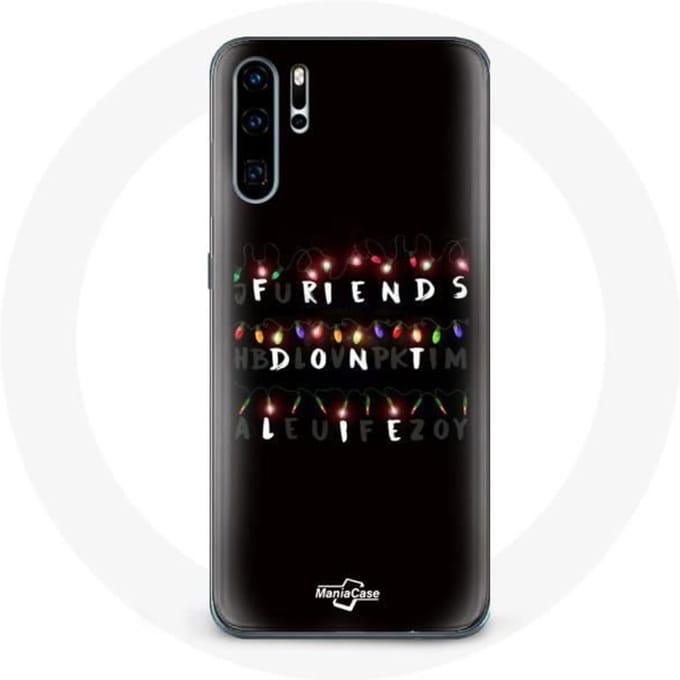 Coque pour Huawei P30 Pro - Stranger Things - Souple - Noir - Mixte - Joyeux Noël
