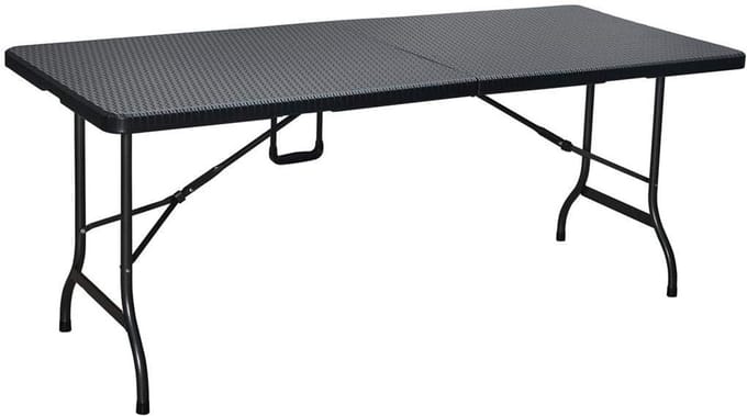 Vouwtafel - Feesttafel - Buitenfeesten - Wickerlook design - 180cm lengte