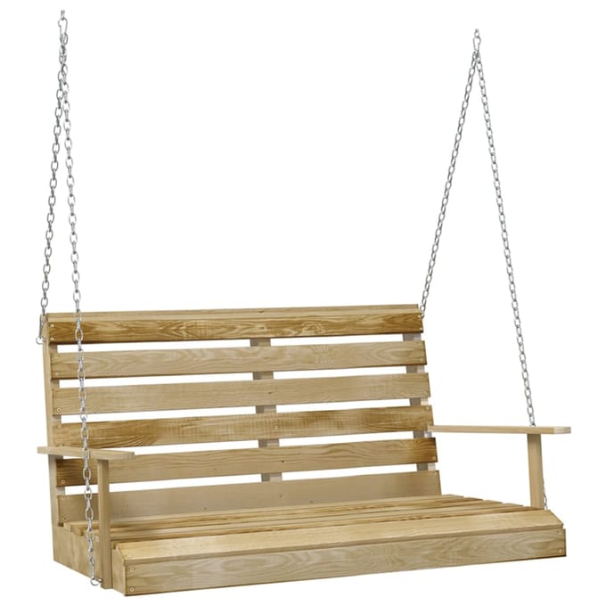 vidaXL - Schommelbank - 110 - cm - geïmpregneerd - grenenhout