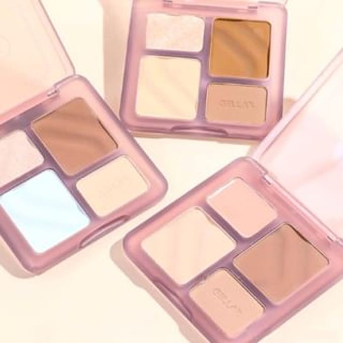 GELLA'S - Artist Contouring Palette - 3 Colors #03 Blue Gray