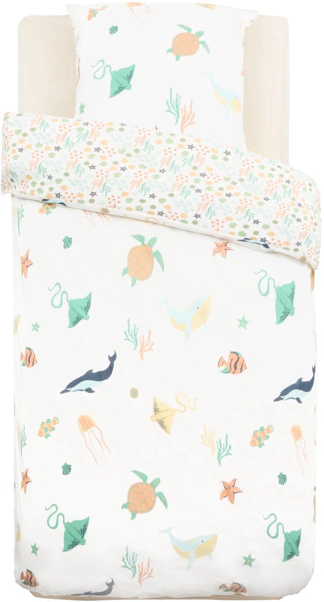 Atmosphera Kids Sea Dekbedovertrek set met 1 kussensloop 140x200cm/65x65cm