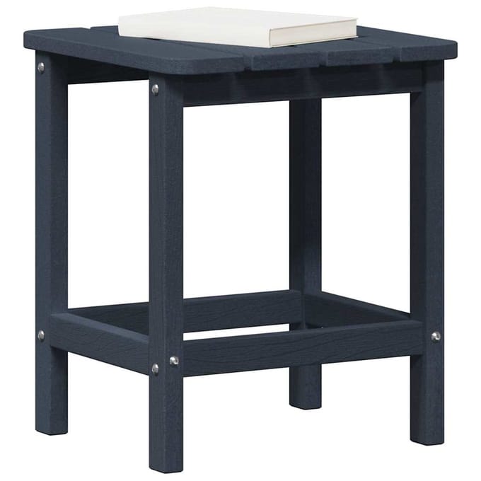 vidaXL Bijzettafel Marineblauw 38 x 38 x 46 cm Polyetheen
