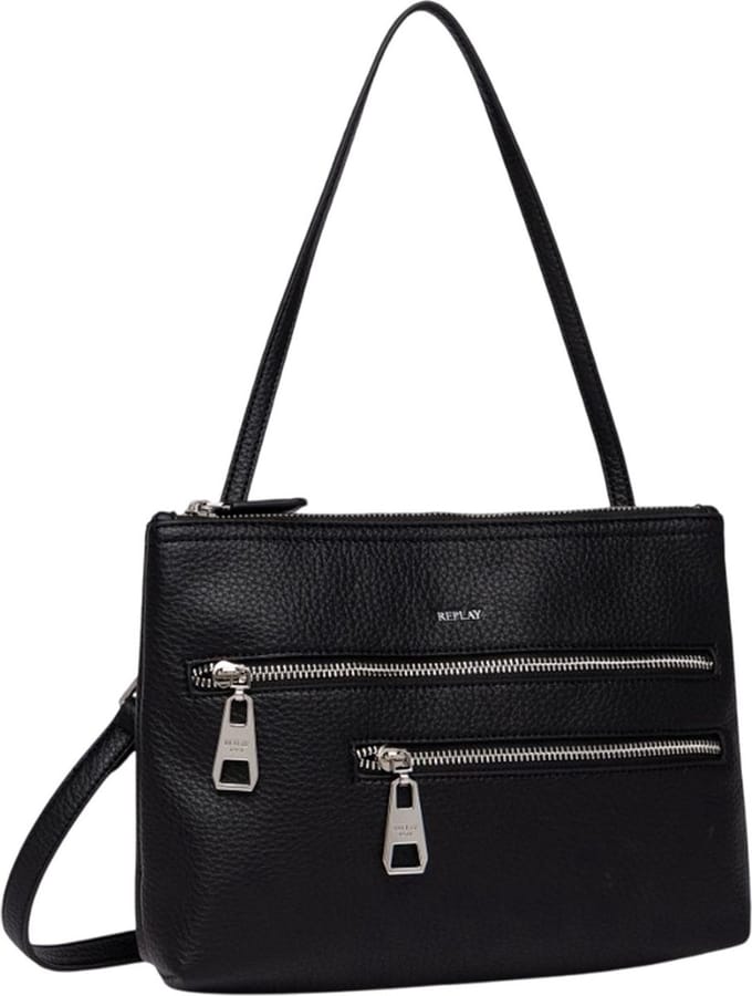 REPLAY Schoudertas Shoulder Bag Black Zwart