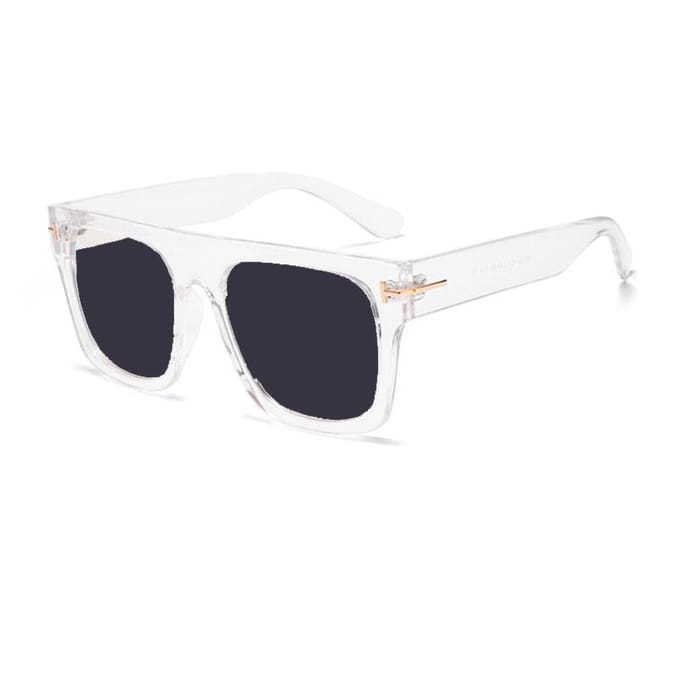 Oversized Brillen Heren Luxe Vierkant Groot Hyperopie Dames Leeszonnebril op Sterkte 0 +0.25 +0.5 +1.0 +2.0 +3.0 Tot +6.0 +3.0 white