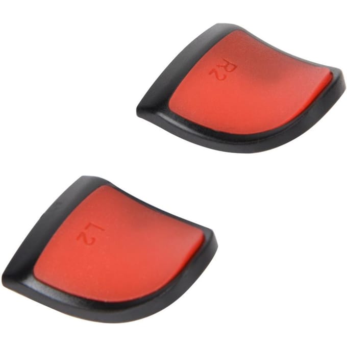 L2 R2 Verlengde Grips Zachte Aanraking Controller Verlengstukken Knop Verlenging Trigger voor PS4(Rood) rood