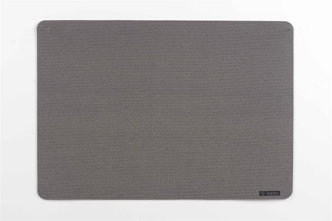 Rasteli - Placemat - polyester - grijs - B45 x L30 cm - 2 stuks