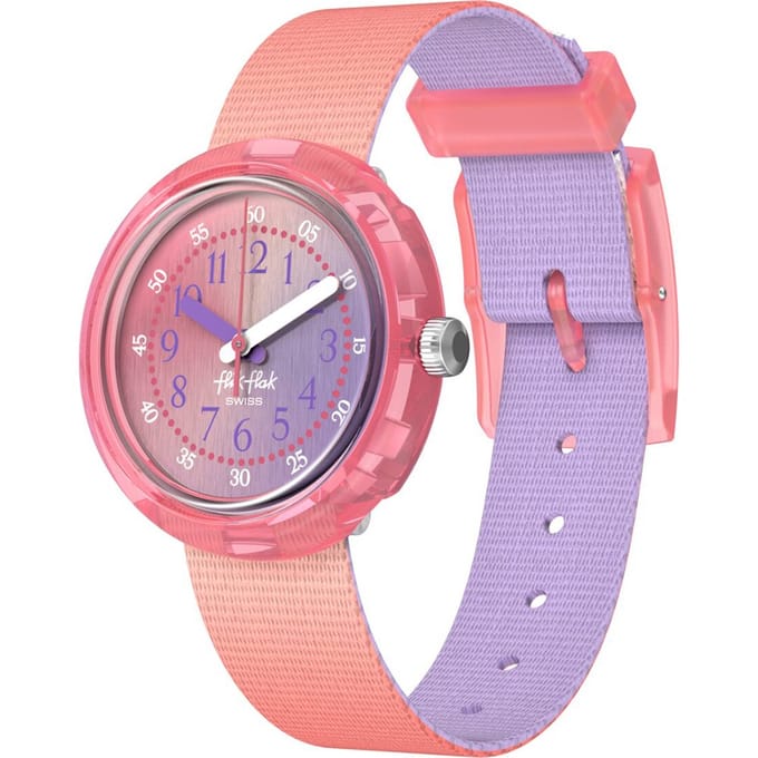 Flik Flak 5+ Power Time FPNP188 Quench In Pink Horloge